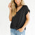 Solid V-neck Short Sleeve Loose Tops Women Casual Simple Wild Summer Tees Ladies Vogue Breathable Large T-shirts High Quality