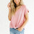 Solid V-neck Short Sleeve Loose Tops Women Casual Simple Wild Summer Tees Ladies Vogue Breathable Large T-shirts High Quality