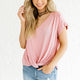 Solid V-neck Short Sleeve Loose Tops Women Casual Simple Wild Summer Tees Ladies Vogue Breathable Large T-shirts High Quality