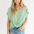 Solid V-neck Short Sleeve Loose Tops Women Casual Simple Wild Summer Tees Ladies Vogue Breathable Large T-shirts High Quality