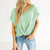 Solid V-neck Short Sleeve Loose Tops Women Casual Simple Wild Summer Tees Ladies Vogue Breathable Large T-shirts High Quality