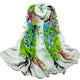 Spring Modis Scarf For Woman Peacock Thin Section Chiffon Shawl Beach Sunscreen Head Scarf Long Soft Elegant Casual Wrap Scarf