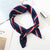 Square Scarf Hair Tie Band For Business Party Dots Print Women Elegant Small Vintage Skinny Retro Head Neck Silk Satin Scarf