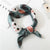 Square Scarf Hair Tie Band For Business Party Dots Print Women Elegant Small Vintage Skinny Retro Head Neck Silk Satin Scarf