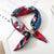 Square Scarf Hair Tie Band For Business Party Dots Print Women Elegant Small Vintage Skinny Retro Head Neck Silk Satin Scarf