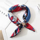 Square Scarf Hair Tie Band For Business Party Dots Print Women Elegant Small Vintage Skinny Retro Head Neck Silk Satin Scarf