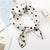 Square Scarf Hair Tie Band For Business Party Dots Print Women Elegant Small Vintage Skinny Retro Head Neck Silk Satin Scarf