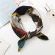 Square Scarf Hair Tie Band For Business Party Dots Print Women Elegant Small Vintage Skinny Retro Head Neck Silk Satin Scarf