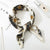 Square Scarf Hair Tie Band For Business Party Dots Print Women Elegant Small Vintage Skinny Retro Head Neck Silk Satin Scarf