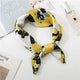 Square Scarf Hair Tie Band For Business Party Dots Print Women Elegant Small Vintage Skinny Retro Head Neck Silk Satin Scarf