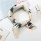 Square Scarf Hair Tie Band For Business Party Dots Print Women Elegant Small Vintage Skinny Retro Head Neck Silk Satin Scarf