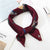 Square Scarf Hair Tie Band For Business Party Dots Print Women Elegant Small Vintage Skinny Retro Head Neck Silk Satin Scarf