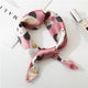 Square Scarf Hair Tie Band For Business Party Dots Print Women Elegant Small Vintage Skinny Retro Head Neck Silk Satin Scarf