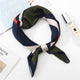Square Scarf Hair Tie Band For Business Party Dots Print Women Elegant Small Vintage Skinny Retro Head Neck Silk Satin Scarf