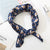 Square Scarf Hair Tie Band For Business Party Dots Print Women Elegant Small Vintage Skinny Retro Head Neck Silk Satin Scarf