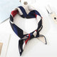 Square Scarf Hair Tie Band For Business Party Dots Print Women Elegant Small Vintage Skinny Retro Head Neck Silk Satin Scarf
