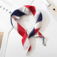 Square Scarf Hair Tie Band For Business Party Dots Print Women Elegant Small Vintage Skinny Retro Head Neck Silk Satin Scarf