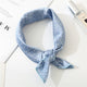 Square Scarf Hair Tie Band For Business Party Dots Print Women Elegant Small Vintage Skinny Retro Head Neck Silk Satin Scarf