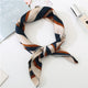 Square Scarf Hair Tie Band For Business Party Dots Print Women Elegant Small Vintage Skinny Retro Head Neck Silk Satin Scarf