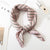 Square Scarf Hair Tie Band For Business Party Dots Print Women Elegant Small Vintage Skinny Retro Head Neck Silk Satin Scarf