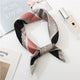 Square Scarf Hair Tie Band For Business Party Dots Print Women Elegant Small Vintage Skinny Retro Head Neck Silk Satin Scarf