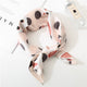 Square Scarf Hair Tie Band For Business Party Dots Print Women Elegant Small Vintage Skinny Retro Head Neck Silk Satin Scarf