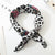Square Scarf Hair Tie Band For Business Party Dots Print Women Elegant Small Vintage Skinny Retro Head Neck Silk Satin Scarf