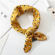 Square Scarf Hair Tie Band For Business Party Dots Print Women Elegant Small Vintage Skinny Retro Head Neck Silk Satin Scarf