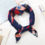 Square Scarf Hair Tie Band For Business Party Dots Print Women Elegant Small Vintage Skinny Retro Head Neck Silk Satin Scarf
