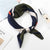 Square Scarf Hair Tie Band For Business Party Dots Print Women Elegant Small Vintage Skinny Retro Head Neck Silk Satin Scarf