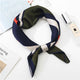 Square Scarf Hair Tie Band For Business Party Dots Print Women Elegant Small Vintage Skinny Retro Head Neck Silk Satin Scarf