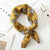 Square Scarf Hair Tie Band For Business Party Dots Print Women Elegant Small Vintage Skinny Retro Head Neck Silk Satin Scarf