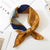 Square Scarf Hair Tie Band For Business Party Dots Print Women Elegant Small Vintage Skinny Retro Head Neck Silk Satin Scarf