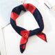 Square Scarf Leopard Hair Tie Band For Women Neckerchief Elegant Small Vintage Skinny Retro Head Neck Silk Satin Scarf