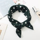 Square Scarf Leopard Hair Tie Band For Women Neckerchief Elegant Small Vintage Skinny Retro Head Neck Silk Satin Scarf
