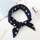 Square Scarf Leopard Hair Tie Band For Women Neckerchief Elegant Small Vintage Skinny Retro Head Neck Silk Satin Scarf