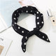 Square Scarf Leopard Hair Tie Band For Women Neckerchief Elegant Small Vintage Skinny Retro Head Neck Silk Satin Scarf