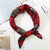 Square Scarf Leopard Hair Tie Band For Women Neckerchief Elegant Small Vintage Skinny Retro Head Neck Silk Satin Scarf