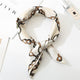 Square Scarf Leopard Hair Tie Band For Women Neckerchief Elegant Small Vintage Skinny Retro Head Neck Silk Satin Scarf