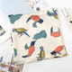 Square Scarf Leopard Hair Tie Band For Women Neckerchief Elegant Small Vintage Skinny Retro Head Neck Silk Satin Scarf