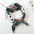Square Scarf Leopard Hair Tie Band For Women Neckerchief Elegant Small Vintage Skinny Retro Head Neck Silk Satin Scarf