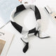 Square Scarf Leopard Hair Tie Band For Women Neckerchief Elegant Small Vintage Skinny Retro Head Neck Silk Satin Scarf
