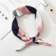 Square Scarf Leopard Hair Tie Band For Women Neckerchief Elegant Small Vintage Skinny Retro Head Neck Silk Satin Scarf