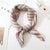 Square Scarf Leopard Hair Tie Band For Women Neckerchief Elegant Small Vintage Skinny Retro Head Neck Silk Satin Scarf
