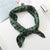 Square Scarf Leopard Hair Tie Band For Women Neckerchief Elegant Small Vintage Skinny Retro Head Neck Silk Satin Scarf