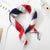 Square Scarf Leopard Hair Tie Band For Women Neckerchief Elegant Small Vintage Skinny Retro Head Neck Silk Satin Scarf