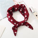 Square Scarf Leopard Hair Tie Band For Women Neckerchief Elegant Small Vintage Skinny Retro Head Neck Silk Satin Scarf