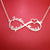Stainless Steel Custom Name Necklace Personalized Rose Gold Silver Infinity Pendant Friendship Necklace Jewelry Best Friend Gift