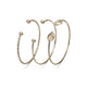 Statement  Round Leaves Spiral Bangles Women Pretty Girl Punk Style Women Charm Bracelet Set Jewelry Gift ns50
