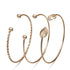 Statement  Round Leaves Spiral Bangles Women Pretty Girl Punk Style Women Charm Bracelet Set Jewelry Gift ns50